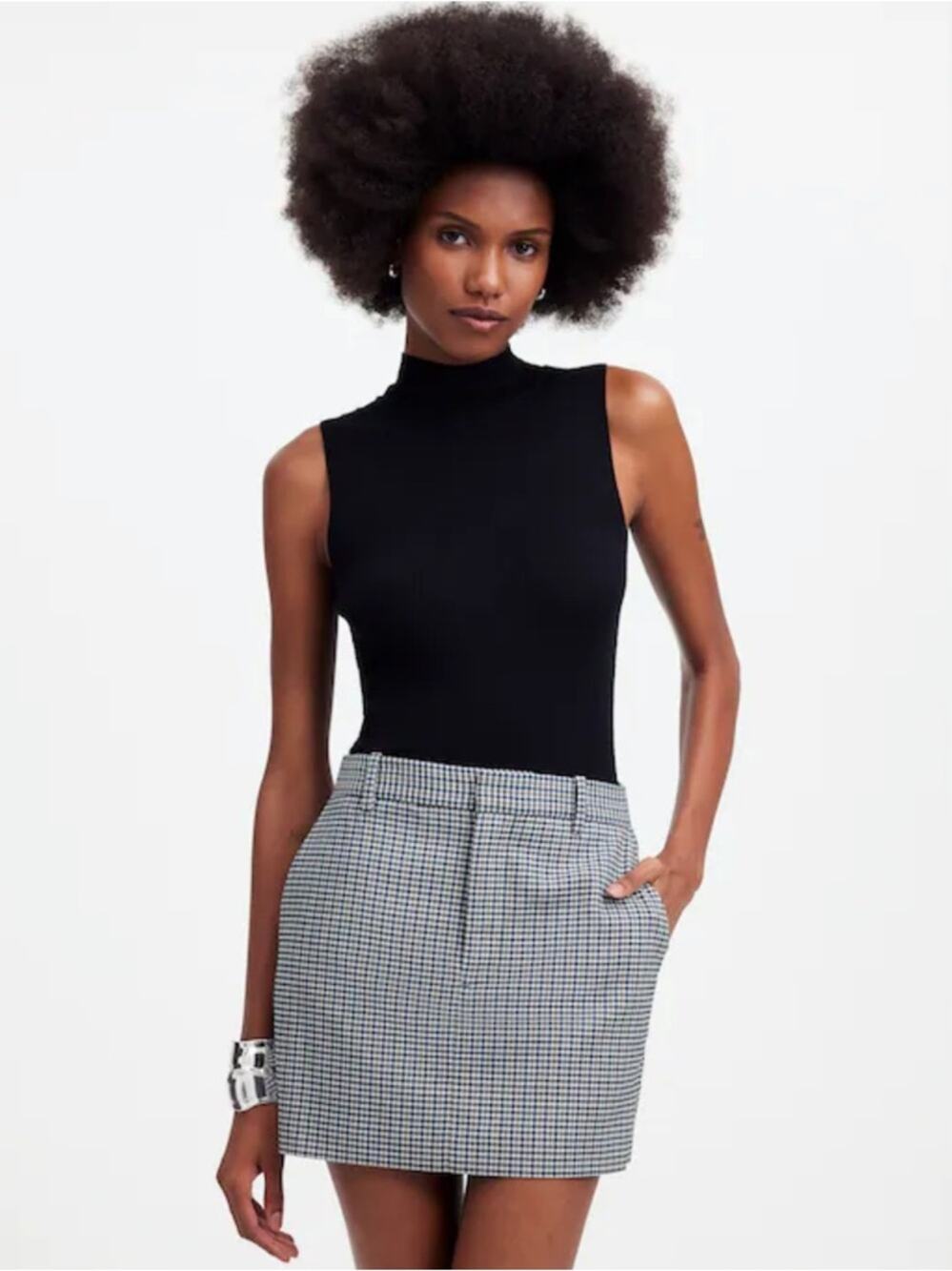 NWT Madewell Suiting Mini Skirt Sz 4